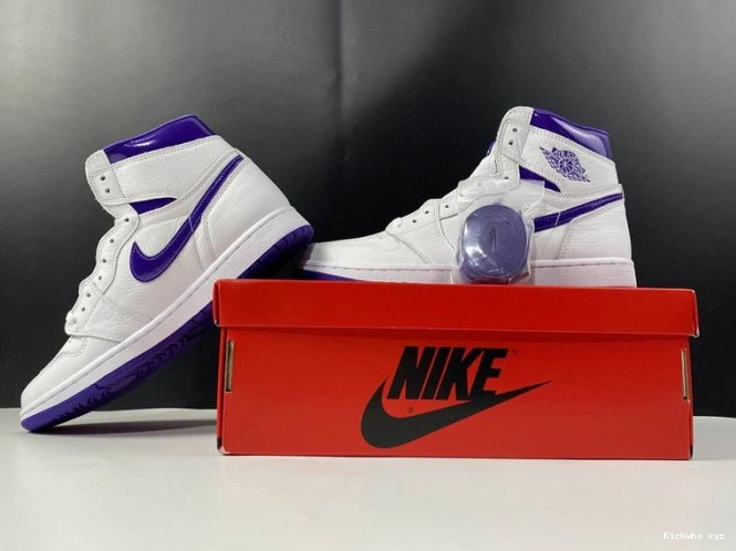 RETRO JORDAN 1 AIR HIGH CD0461-151 PURPLE COURT 0823